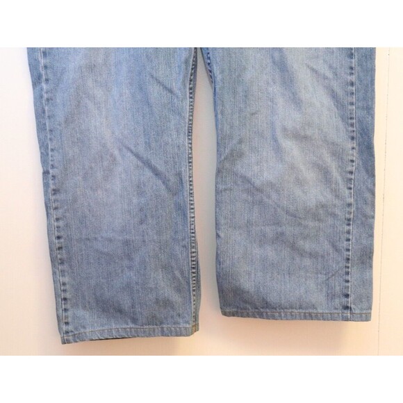 Levis Mens Jeans 569 Loose Fit Straight Leg Blue Denim Pants 44x30 (Fits 46x25) - Picture 2 of 8